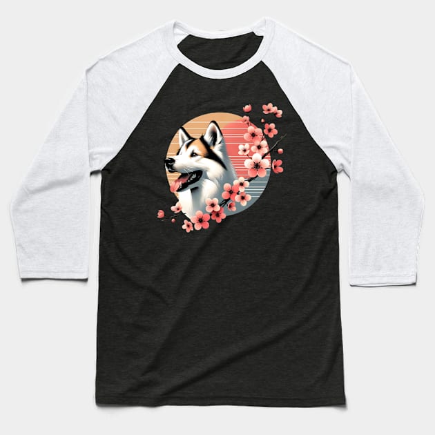 Chinook Embraces Spring with Cherry Blossoms Aflutter Baseball T-Shirt by ArtRUs